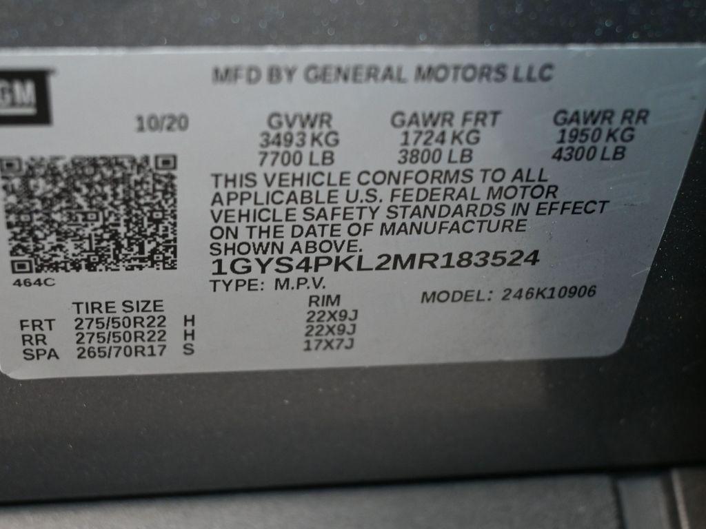 used 2021 Cadillac Escalade ESV car, priced at $53,150