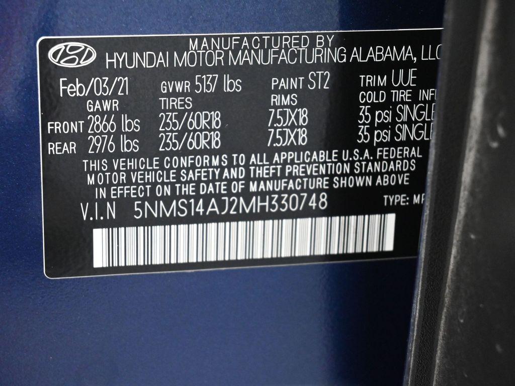 used 2021 Hyundai Santa Fe car, priced at $15,891