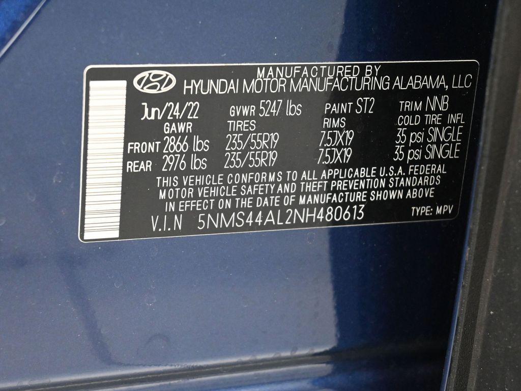 used 2022 Hyundai Santa Fe car, priced at $24,321