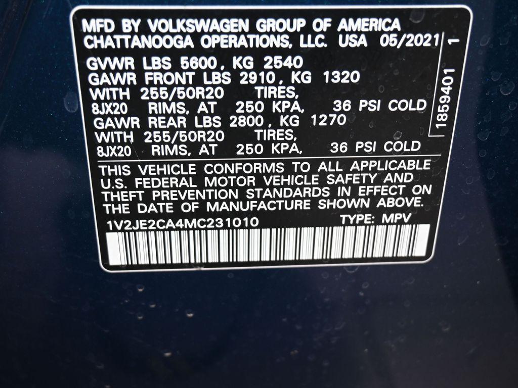 used 2021 Volkswagen Atlas Cross Sport car, priced at $22,096