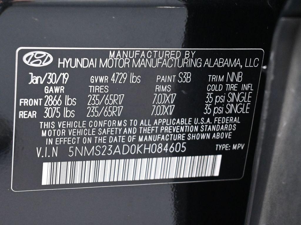 used 2019 Hyundai Santa Fe car, priced at $12,750