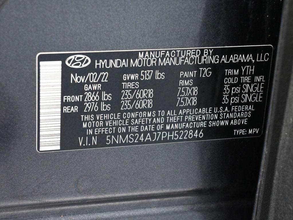 used 2023 Hyundai Santa Fe car, priced at $16,991