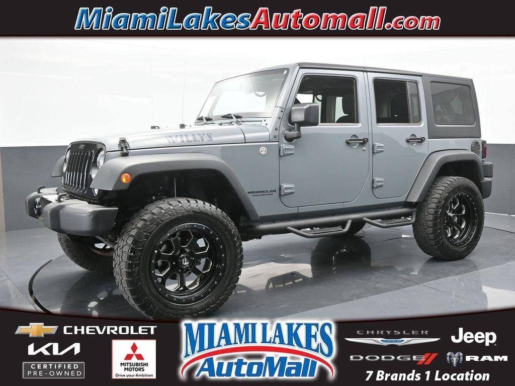 used 2015 Jeep Wrangler Unlimited car, priced at $19,769