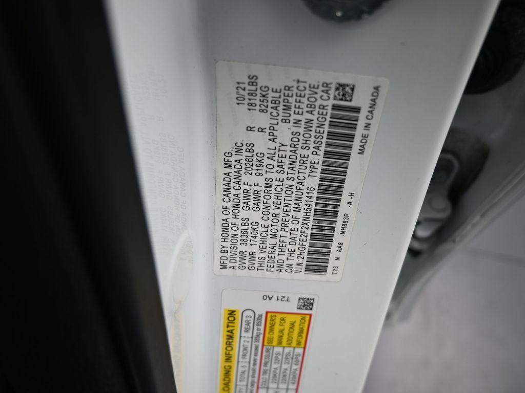 used 2022 Honda Civic car, priced at $18,785