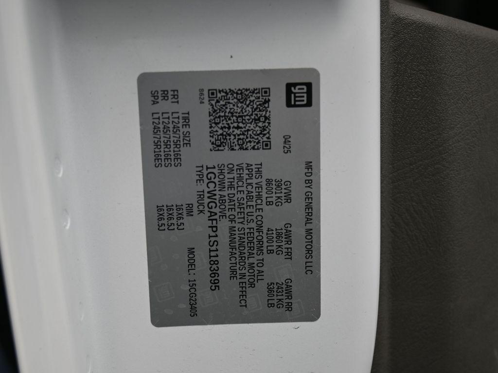 new 2025 Chevrolet Express 2500 car, priced at $36,450