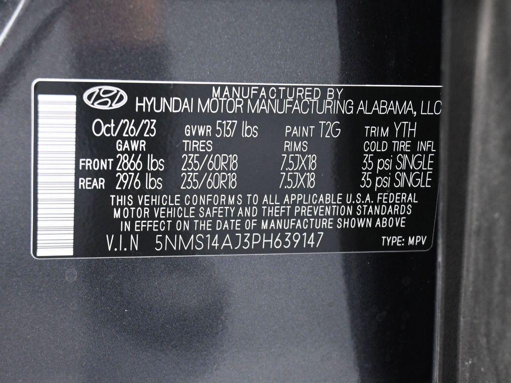 used 2023 Hyundai Santa Fe car, priced at $20,950