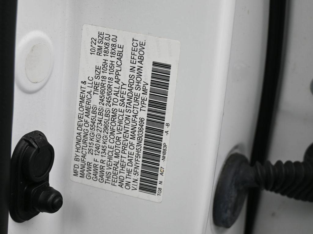 used 2022 Honda Pilot car, priced at $29,995