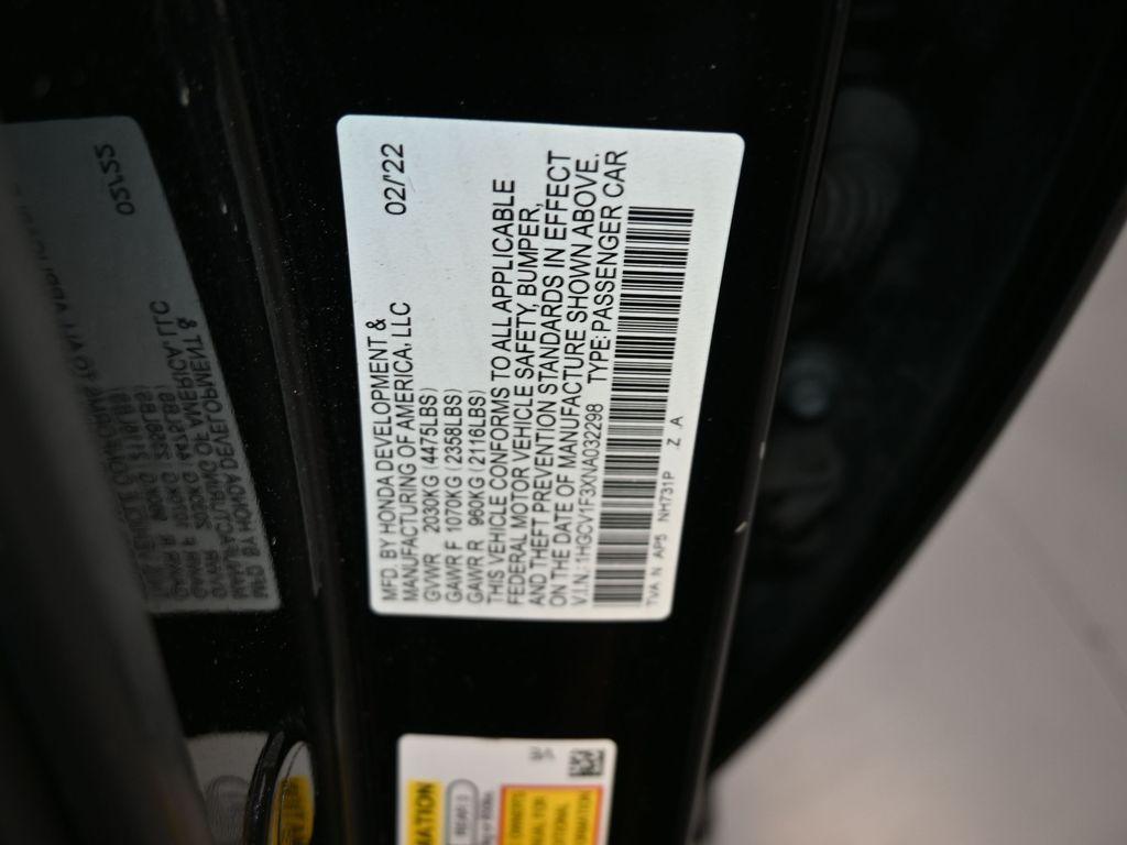 used 2022 Honda Accord car, priced at $15,504