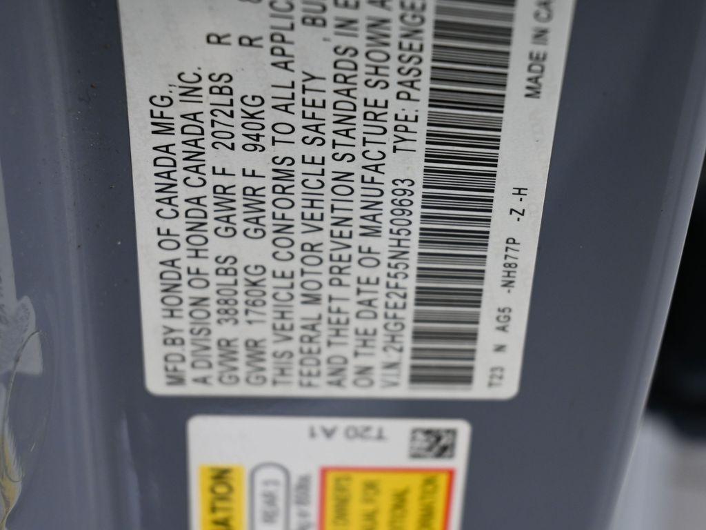 used 2022 Honda Civic car, priced at $20,500