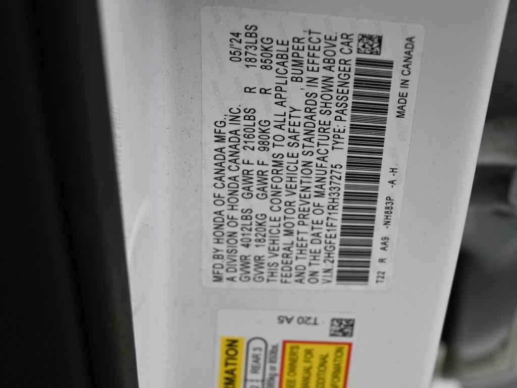 used 2024 Honda Civic car, priced at $22,450