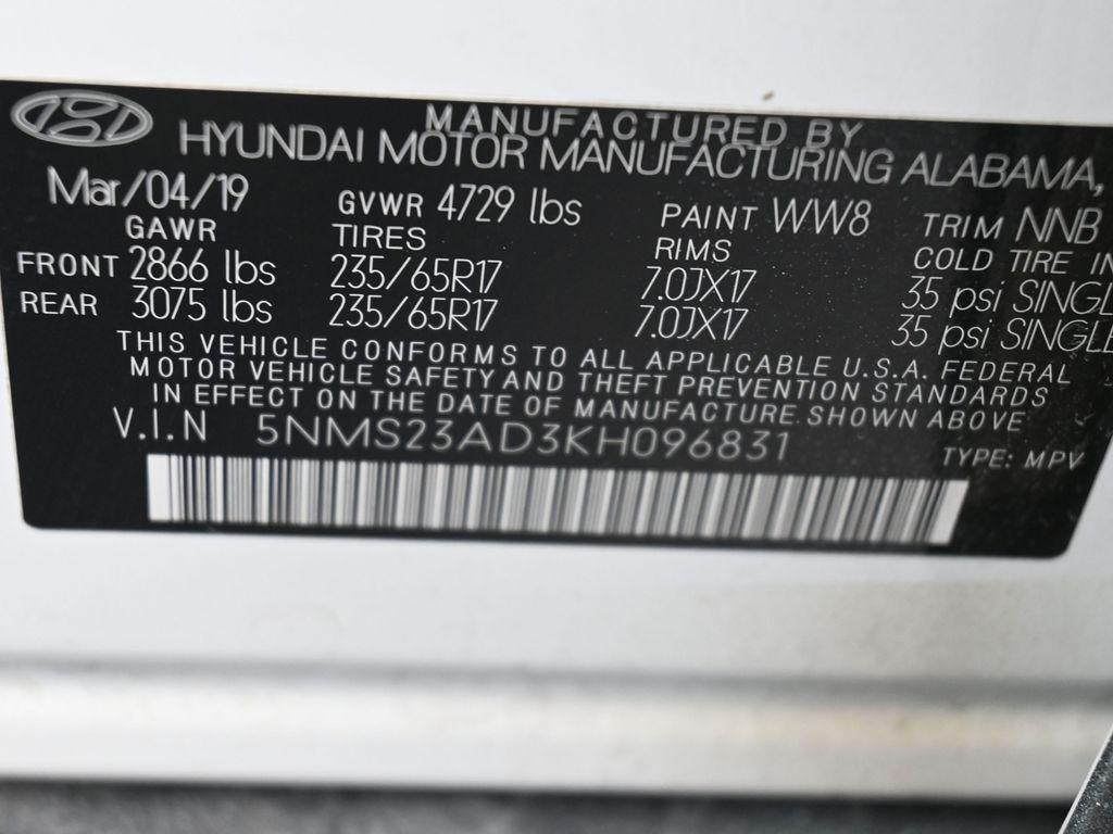 used 2019 Hyundai Santa Fe car, priced at $16,881