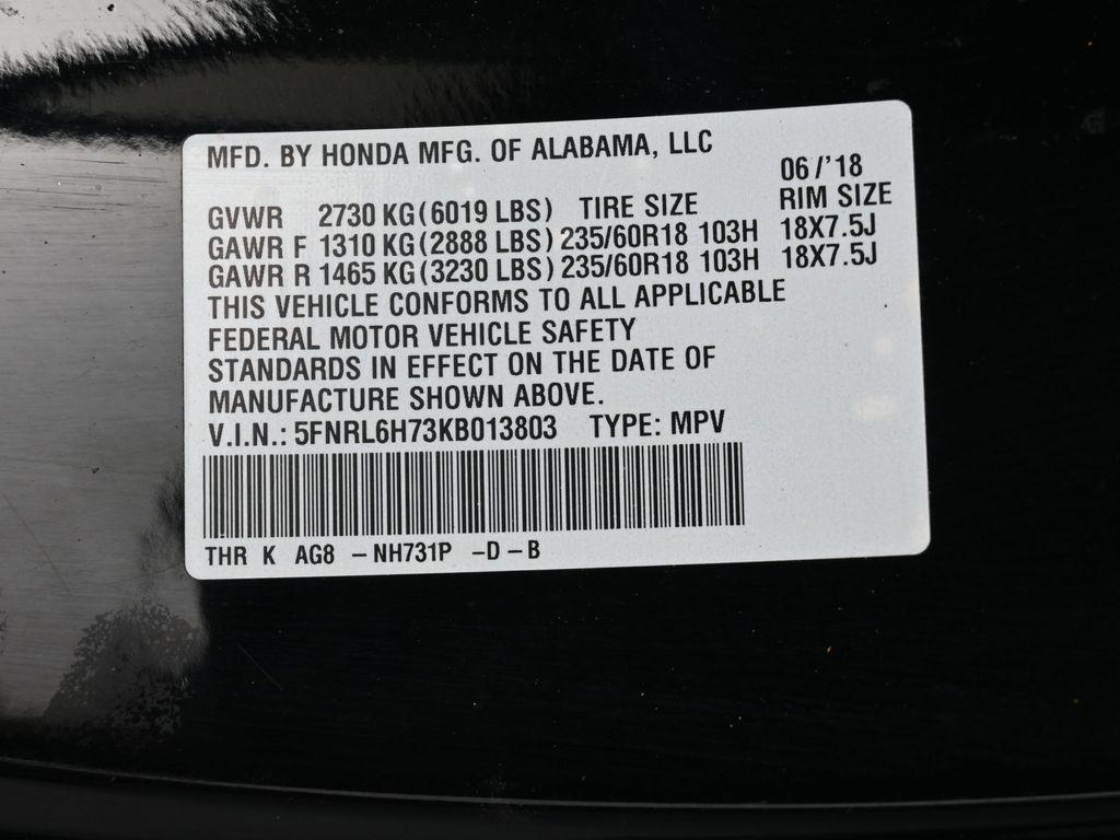 used 2019 Honda Odyssey car, priced at $17,317