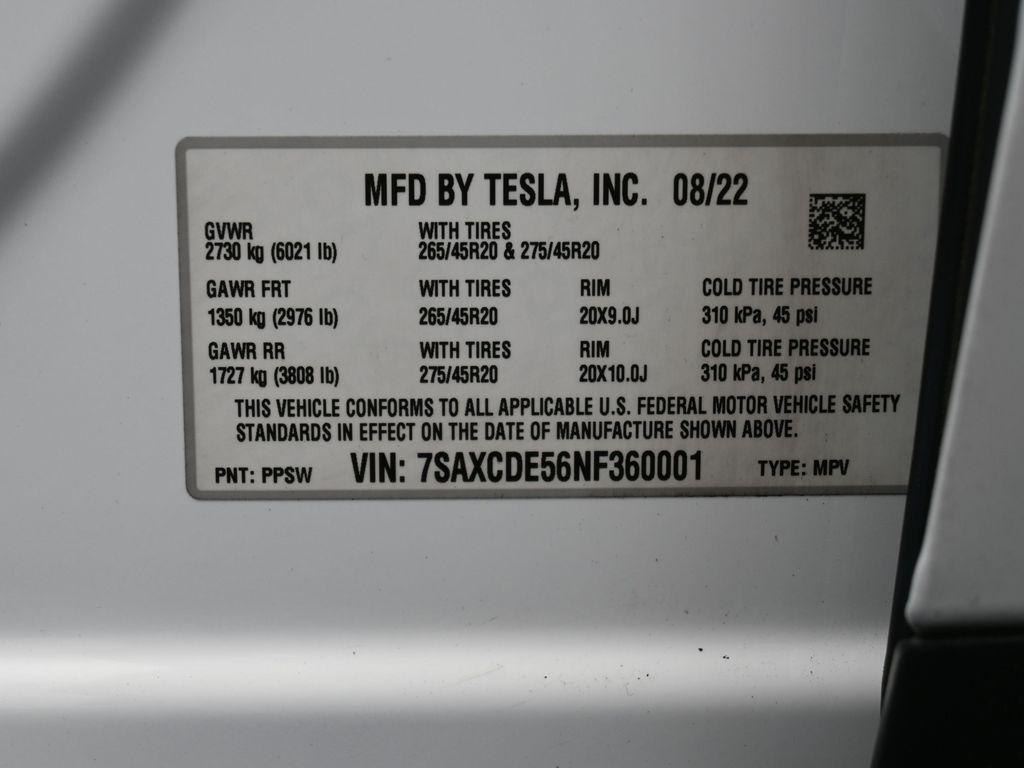 used 2022 Tesla Model X car, priced at $52,995