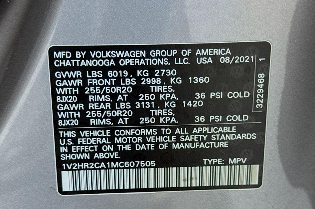 used 2021 Volkswagen Atlas car, priced at $24,992