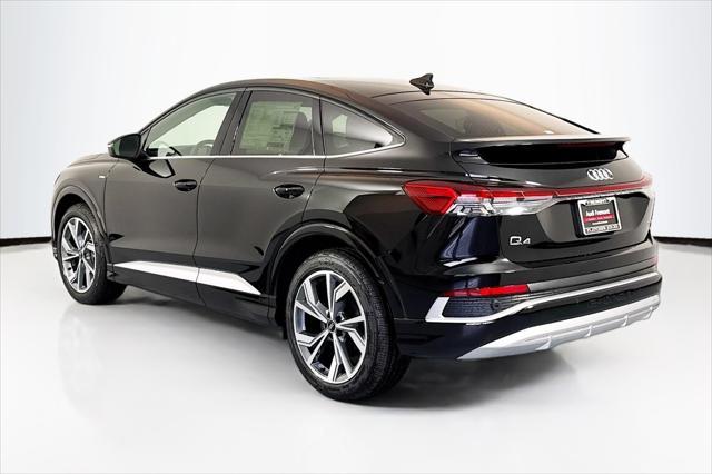 new 2025 Audi Q4 e-tron Sportback car, priced at $62,285