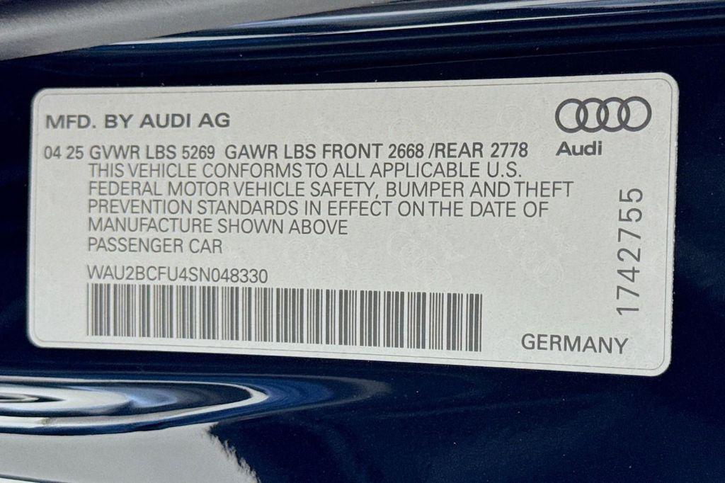 new 2025 Audi A5 car, priced at $57,575