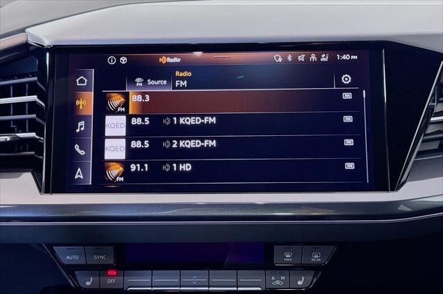 new 2025 Audi Q4 e-tron Sportback car, priced at $62,125