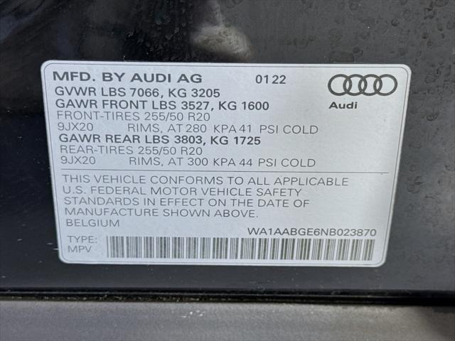 used 2022 Audi e-tron car, priced at $30,444