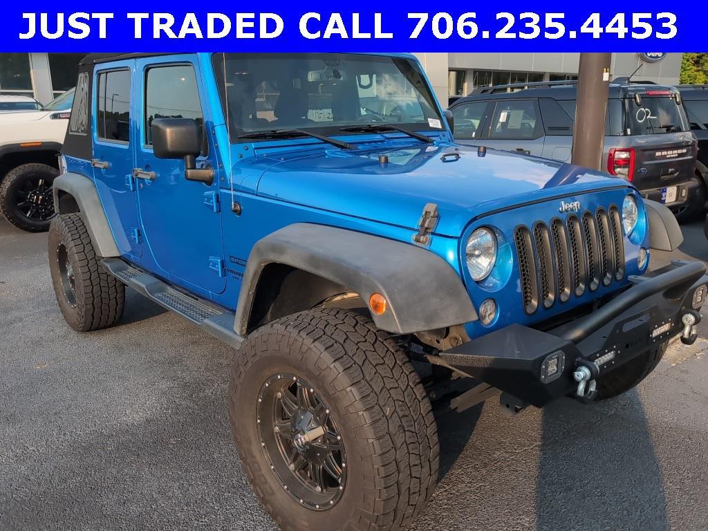 used 2016 Jeep Wrangler Unlimited car, priced at $22,412