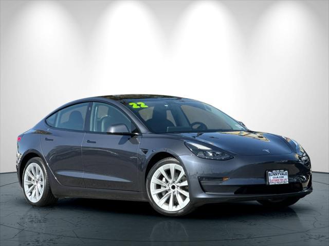 used 2022 Tesla Model 3 car, priced at $26,599