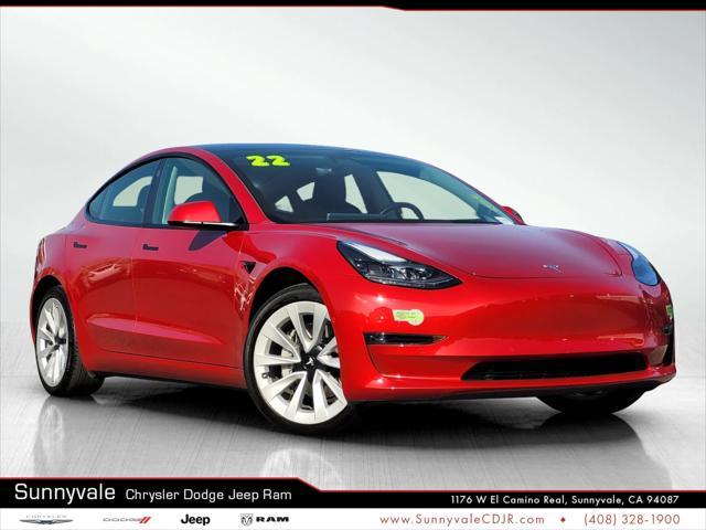 used 2022 Tesla Model 3 car, priced at $28,990