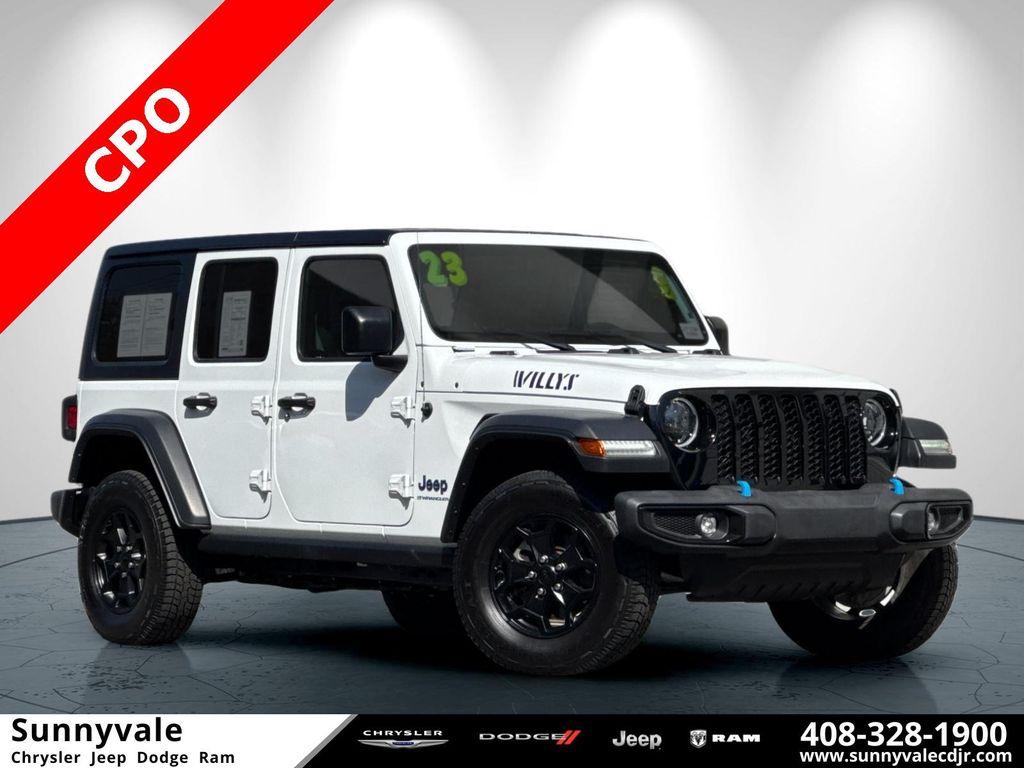 used 2023 Jeep Wrangler 4xe car, priced at $26,998