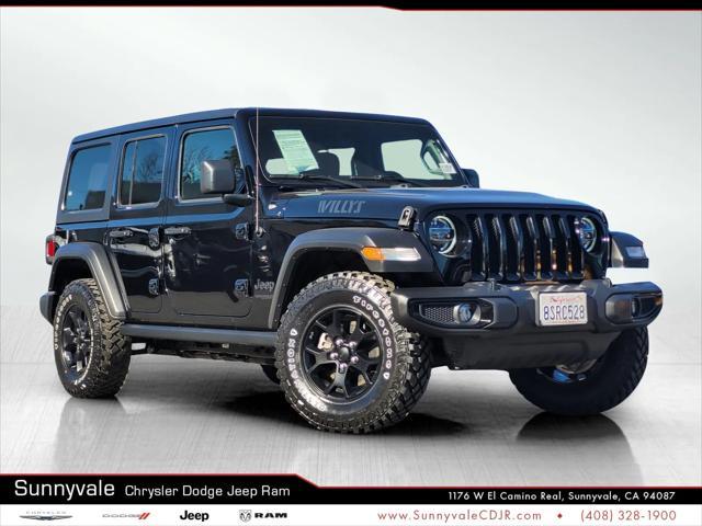 used 2021 Jeep Wrangler Unlimited car, priced at $32,379