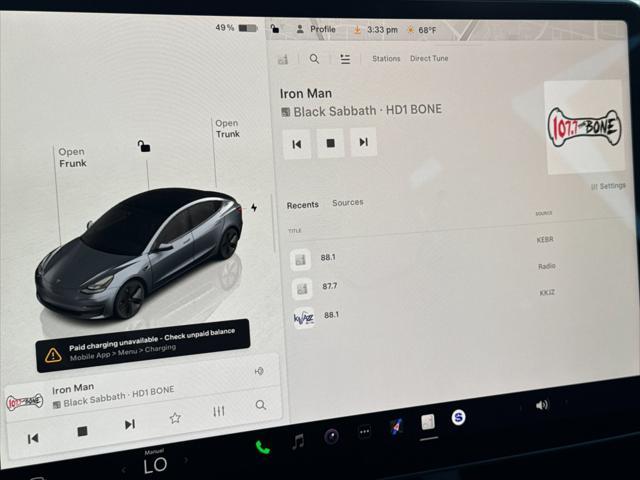 used 2023 Tesla Model 3 car, priced at $27,899