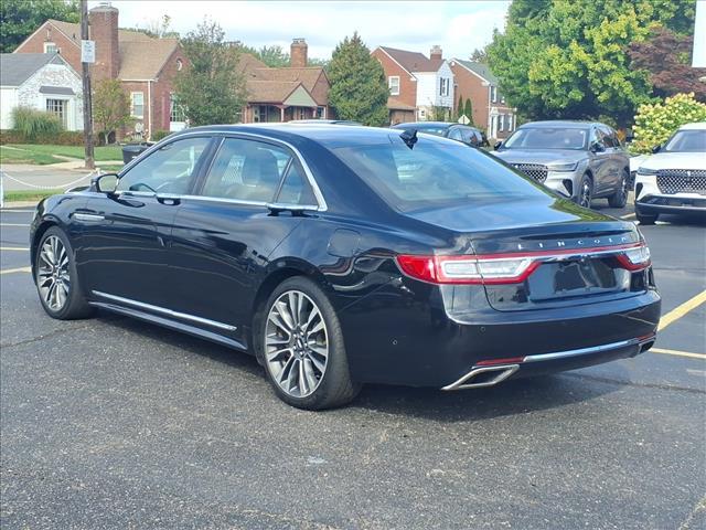 used 2019 Lincoln Continental car, priced at $26,995