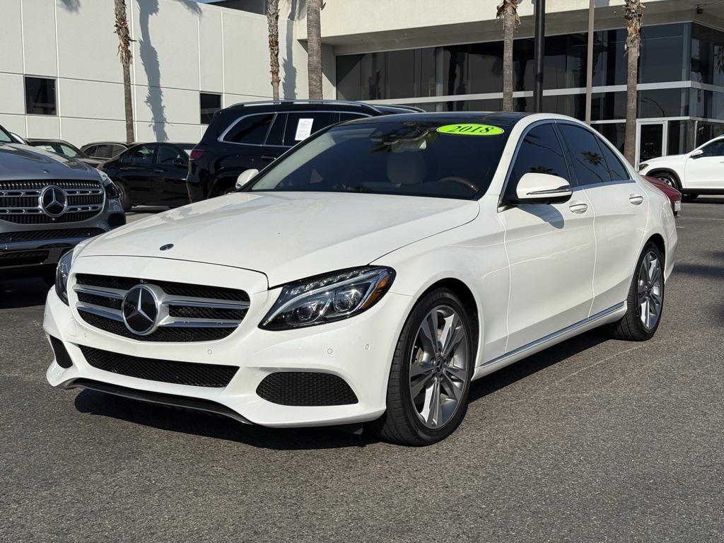 used 2018 Mercedes-Benz C-Class car, priced at $14,998