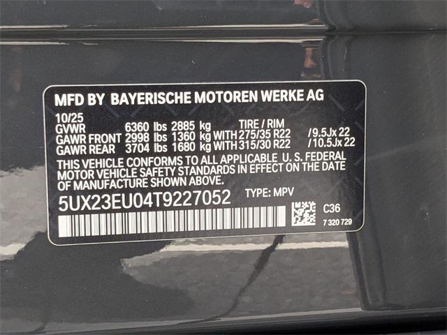 new 2026 BMW X5 car, priced at $87,725