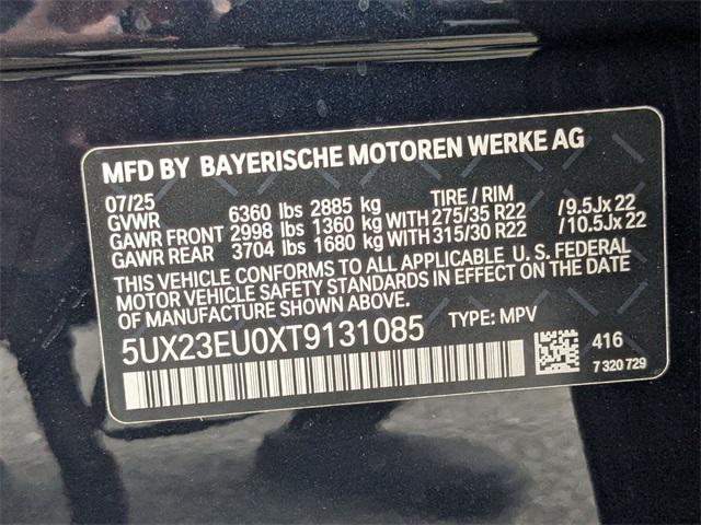 new 2026 BMW X5 car, priced at $86,725