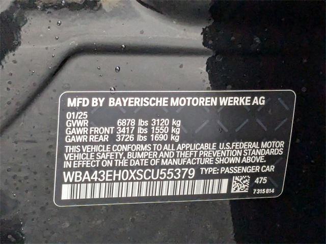 new 2025 BMW 750e car, priced at $122,255