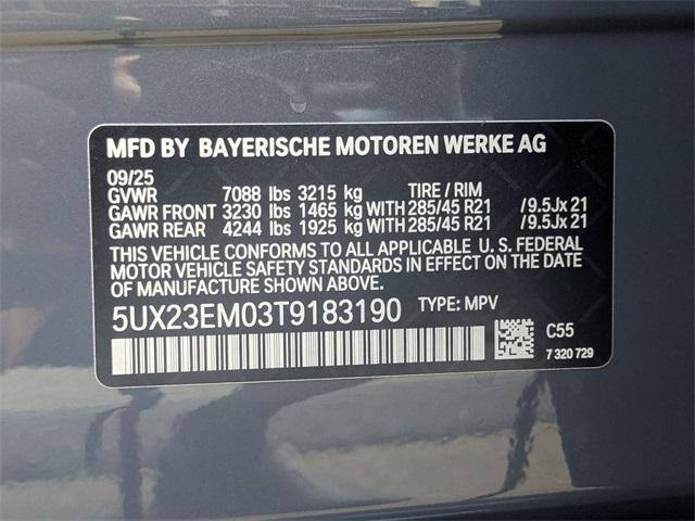 new 2026 BMW X7 car, priced at $94,275