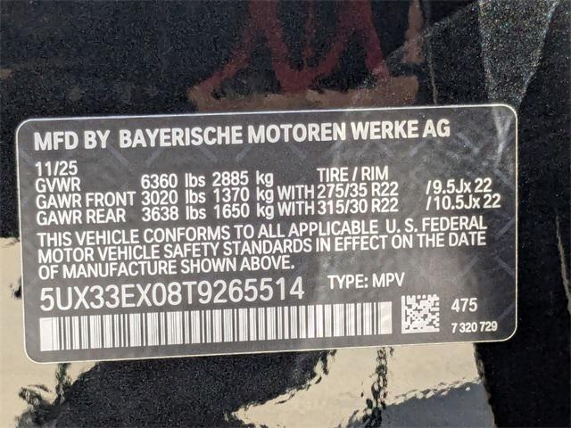 new 2026 BMW X6 car, priced at $89,775