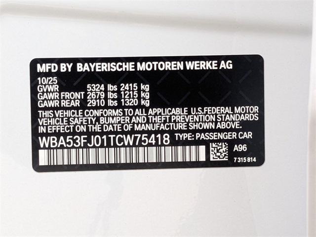 new 2026 BMW 530 car, priced at $70,040