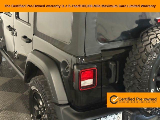 used 2021 Jeep Wrangler Unlimited car, priced at $30,575