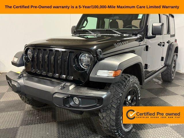 used 2021 Jeep Wrangler Unlimited car, priced at $30,575