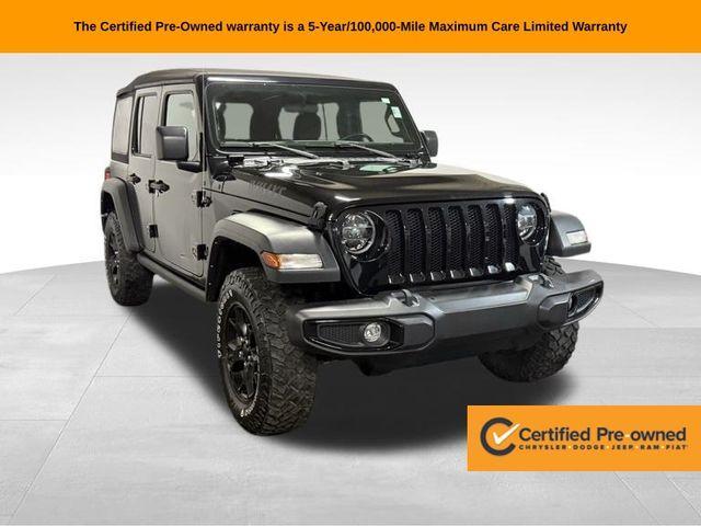 used 2021 Jeep Wrangler Unlimited car, priced at $31,439