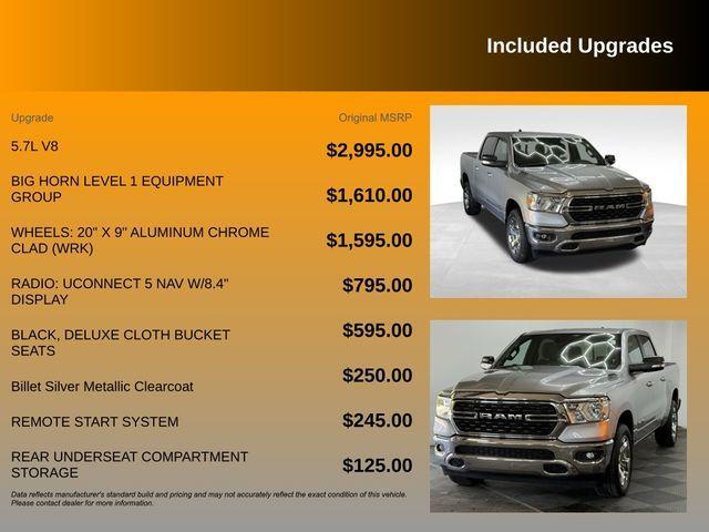 used 2022 Ram 1500 car, priced at $36,589