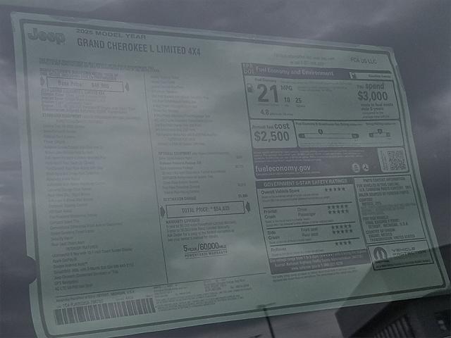 new 2025 Jeep Grand Cherokee L car, priced at $54,835