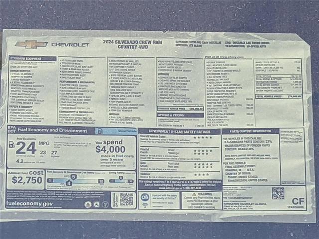 new 2024 Chevrolet Silverado 1500 car, priced at $70,501