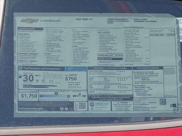 new 2025 Chevrolet Trax car, priced at $26,095