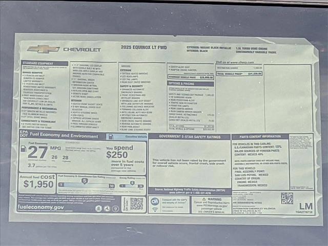 new 2025 Chevrolet Equinox car, priced at $30,493