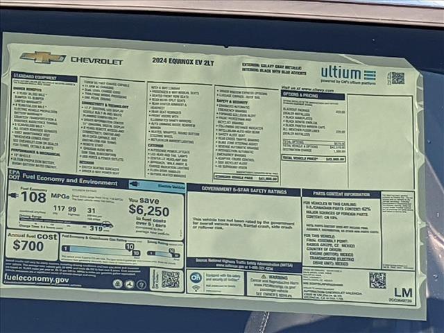 new 2024 Chevrolet Equinox EV car, priced at $41,965