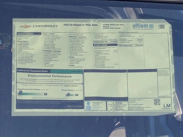 new 2026 Chevrolet Silverado EV car, priced at $81,500