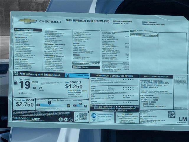 new 2025 Chevrolet Silverado 1500 car, priced at $38,213
