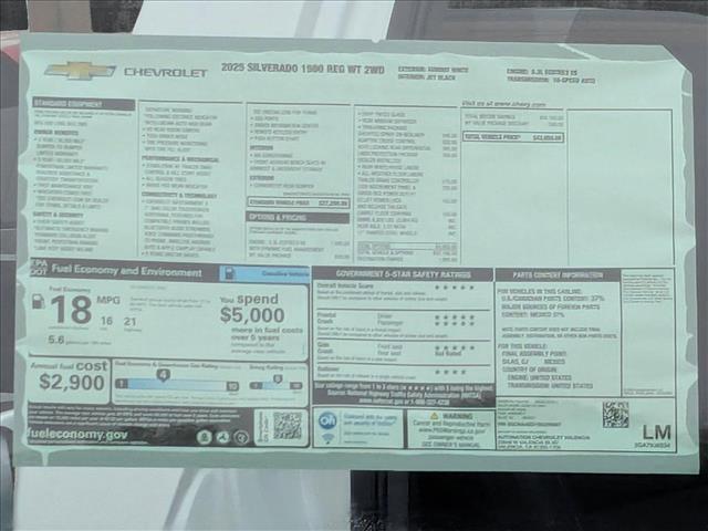 new 2025 Chevrolet Silverado 1500 car, priced at $39,381