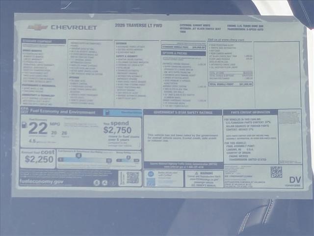 new 2026 Chevrolet Traverse car, priced at $51,565