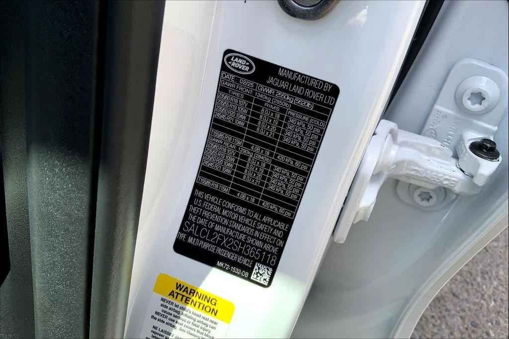 new 2025 Land Rover Discovery Sport car, priced at $59,765